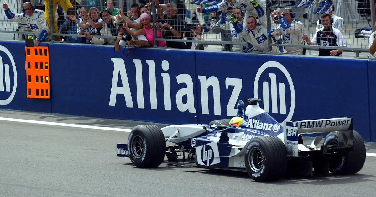Ralf Schumacher au volant de sa Williams de 2003 pour le MotoGP