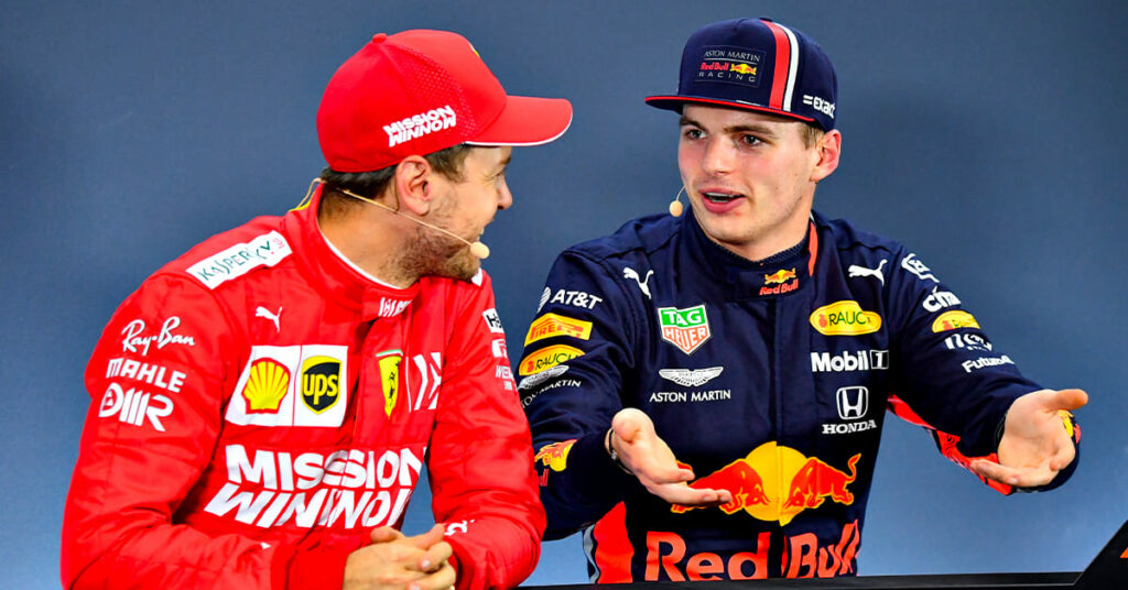 Vettel (Ferrari) et Verstappen (Red Bull) - ©️ Red Bull Content Pool