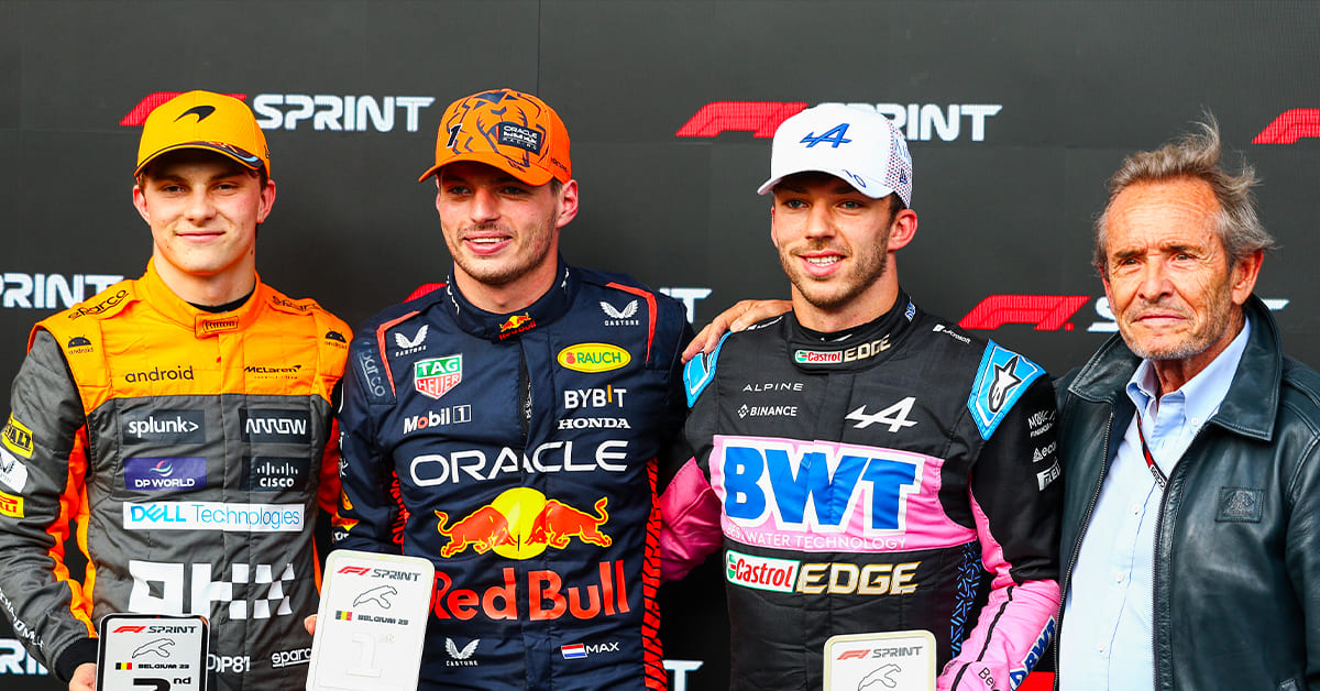 Sprint – Verstappen intouchable en Belgique malgré la pluie, Gasly sur le podium