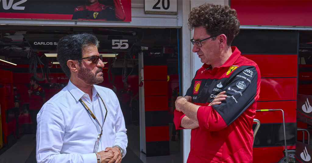 Ben Sulayem (FIA) et Binotto (Ferrari), Hongrie 2022 - ©️ Ferrari