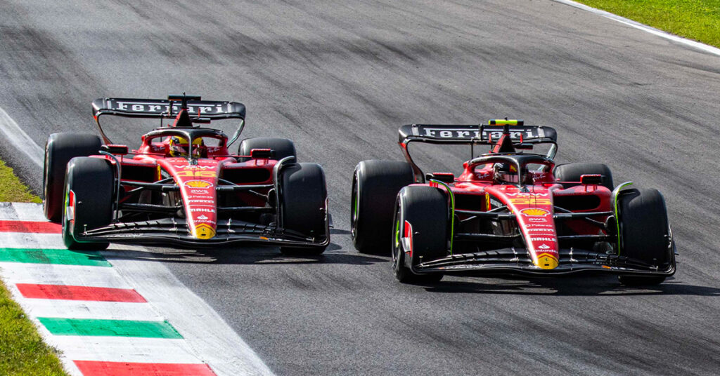 Leclerc et Sainz, Ferrari, Italie 2023 - ©️ Ferrari
