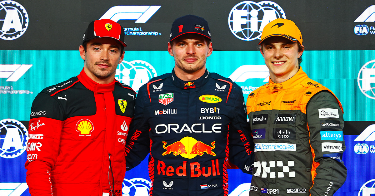 La grille de départ F1 du Grand Prix d’Abou Dhabi : première ligne Verstappen-Leclerc